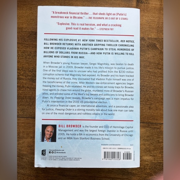 Freezing Order, book by Bill Browder - Picture 3 of 3